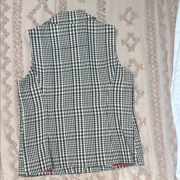 Chico's Black and White Houndstooth Vest - Picture 3 of 3